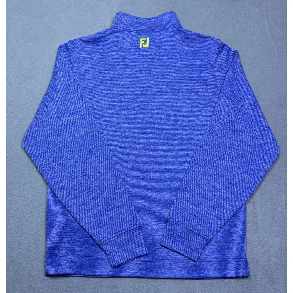 Footjoy 1/4 Zip Pullover Mens M Blue Performance Golf Athleisure Normcore
